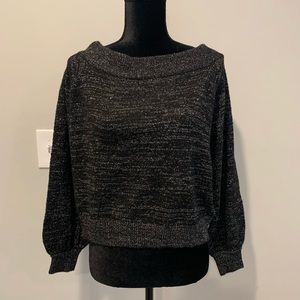 H&M Black Off The Shoulder Sweater